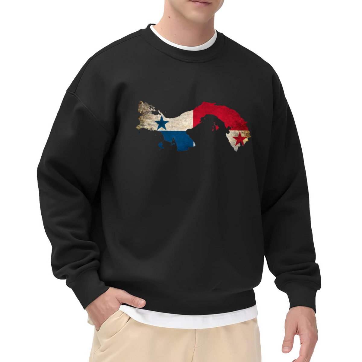 Nicaragua Honduras Flag Map Sweatshirt | Vintage Distressed Country Graphic Crewneck, National Pride Pullover Top, Heritage Gift for Men Women
