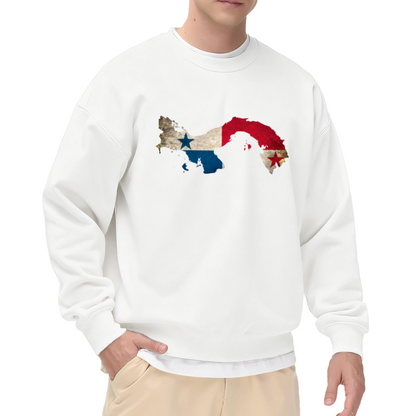 Nicaragua Honduras Flag Map Sweatshirt | Vintage Distressed Country Graphic Crewneck, National Pride Pullover Top, Heritage Gift for Men Women