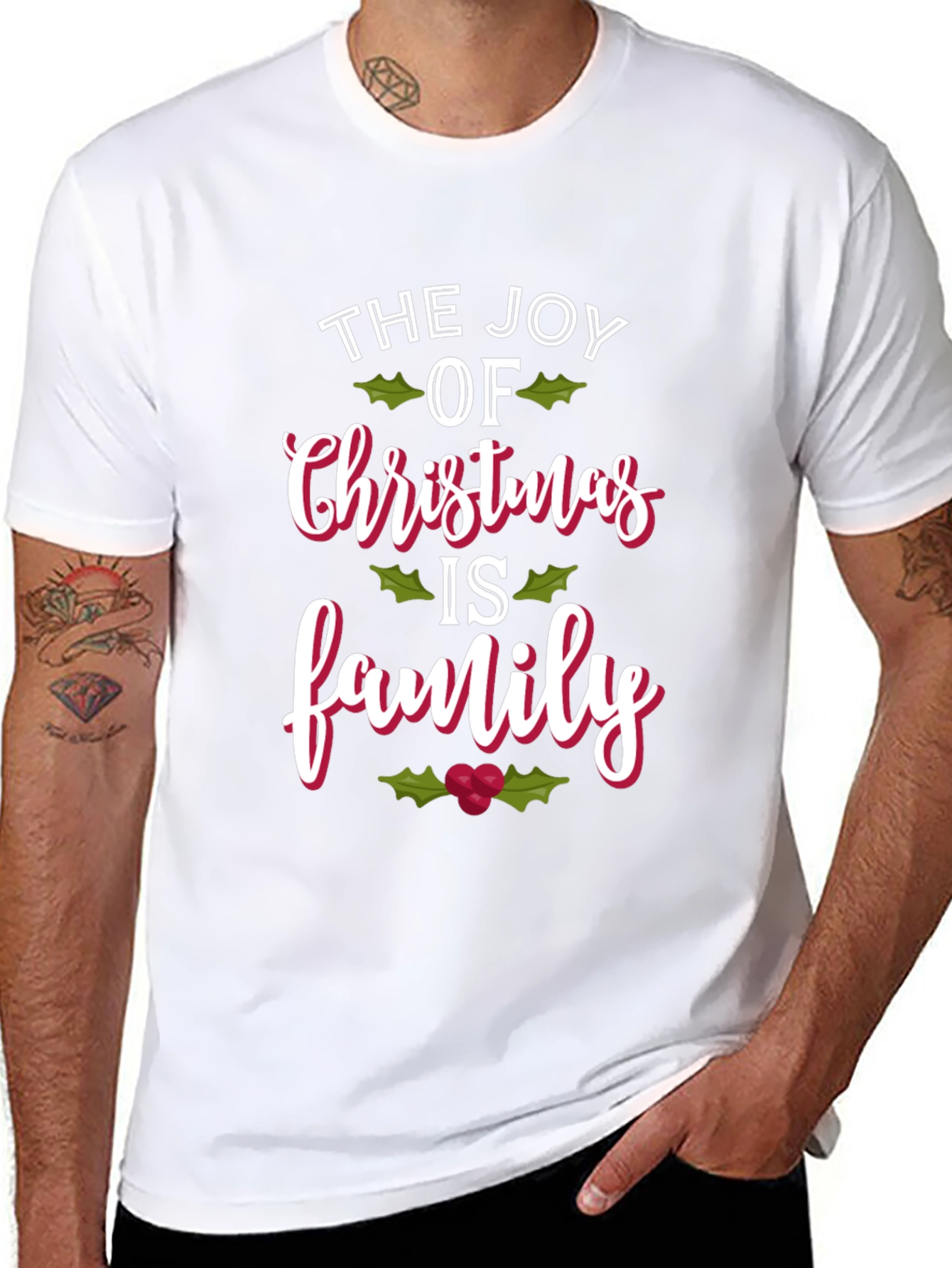 Joy of Christmas Family Holiday T-Shirt