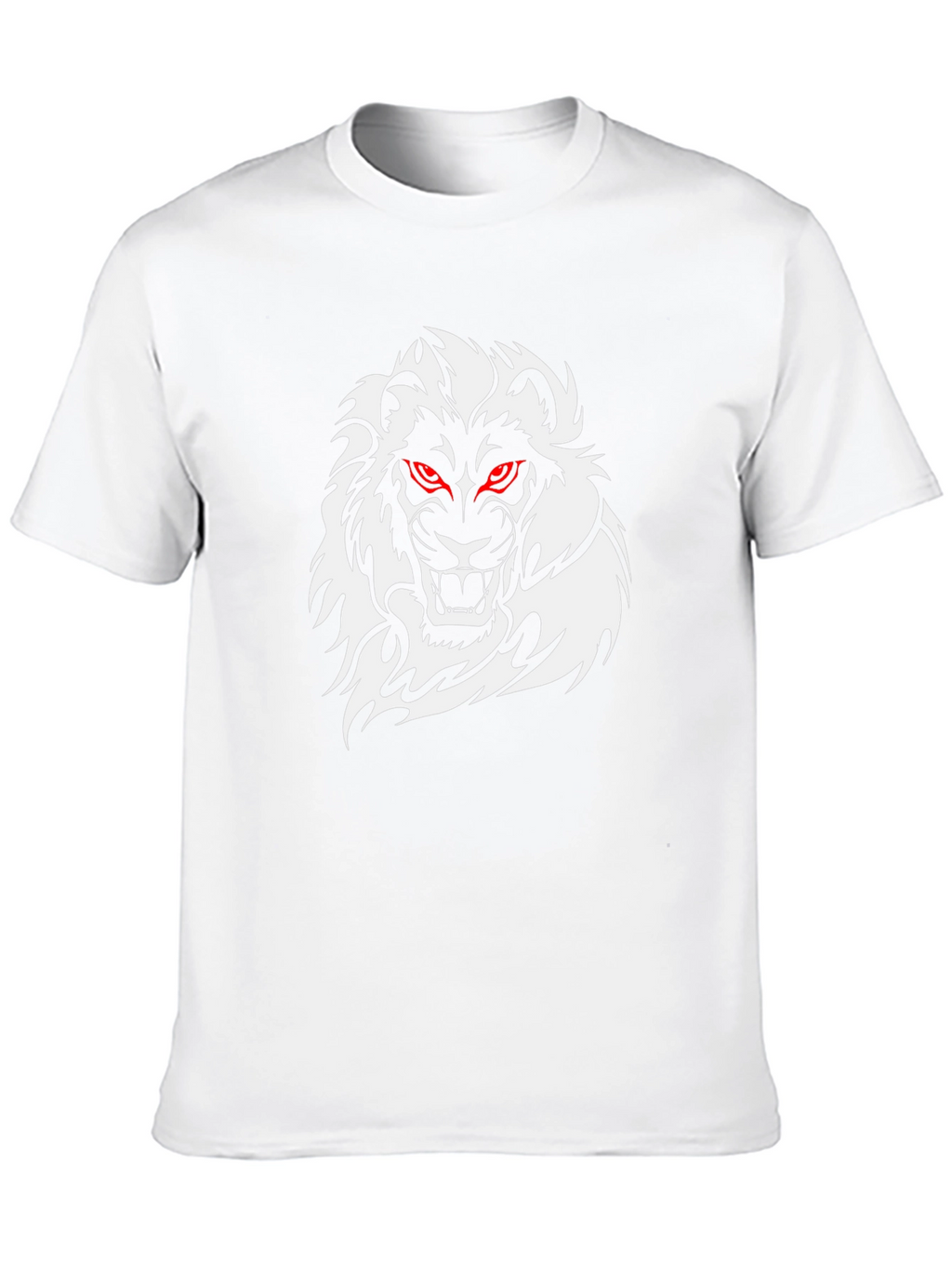 Mens Black Lion Graphic T-Shirt