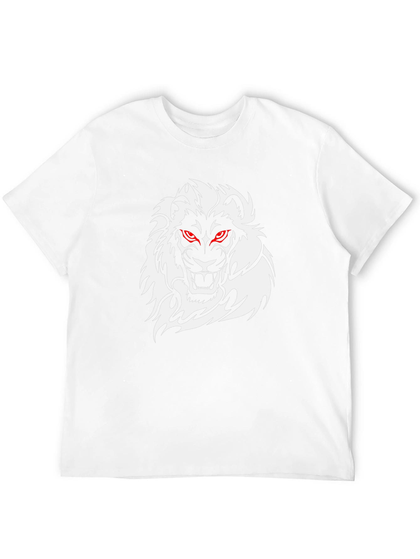 Mens Black Lion Graphic T-Shirt
