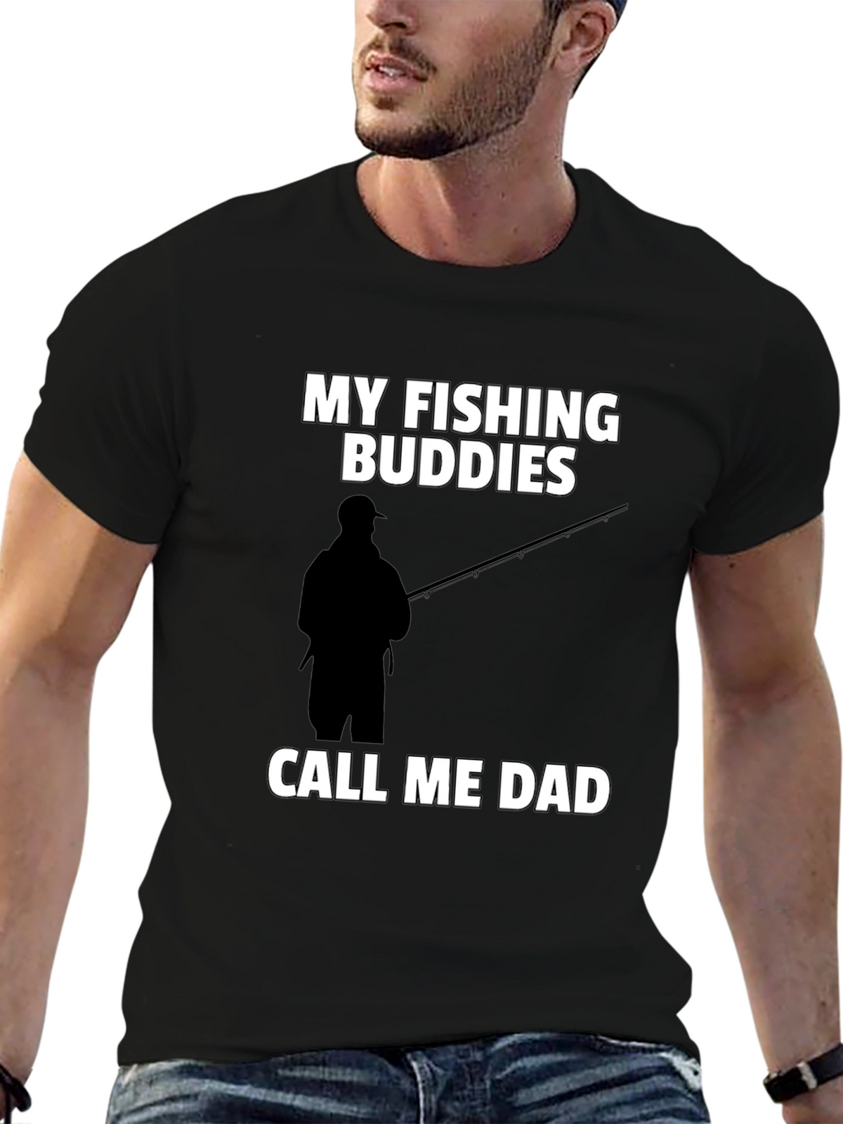 Fishing Buddies Dad Graphic Tee