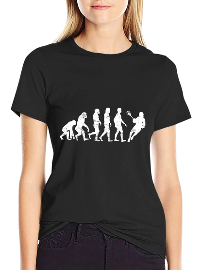 Lacrosse Evolution T-Shirt -  Funny Sports Tee