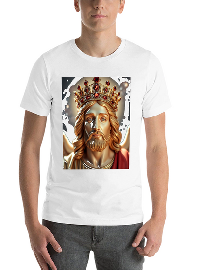 Jesus Christ King Graphic Tee - Black Cotton T-Shirt