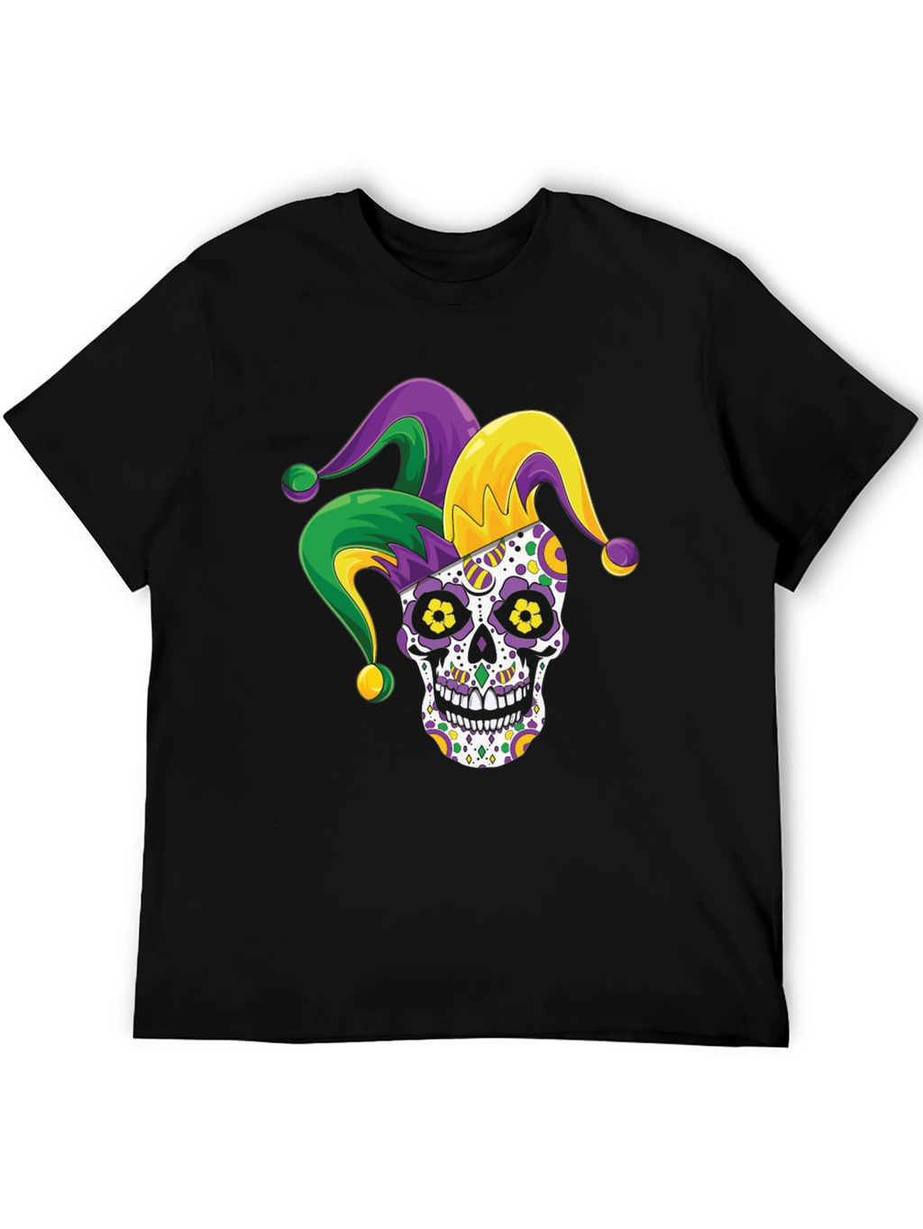 Mardi Gras Sugar Skull T-Shirt