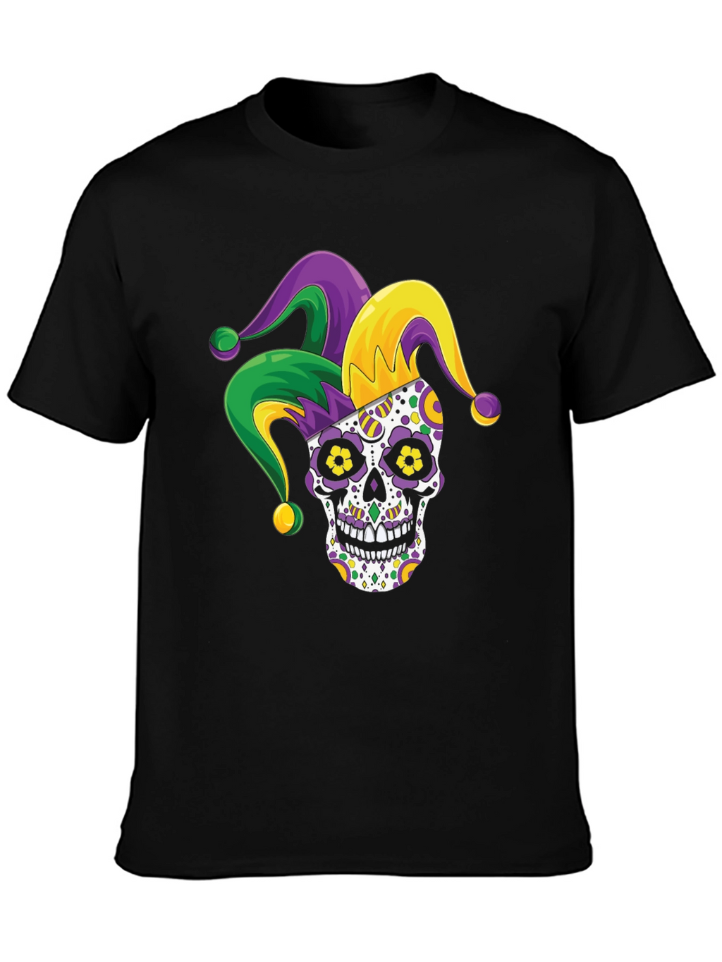 Mardi Gras Sugar Skull T-Shirt