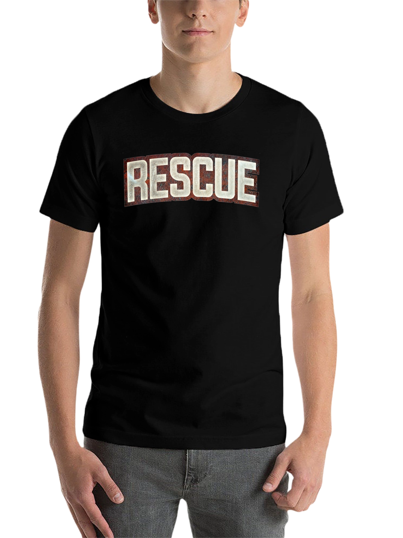 Rescue Graphic Tee - Vintage Look