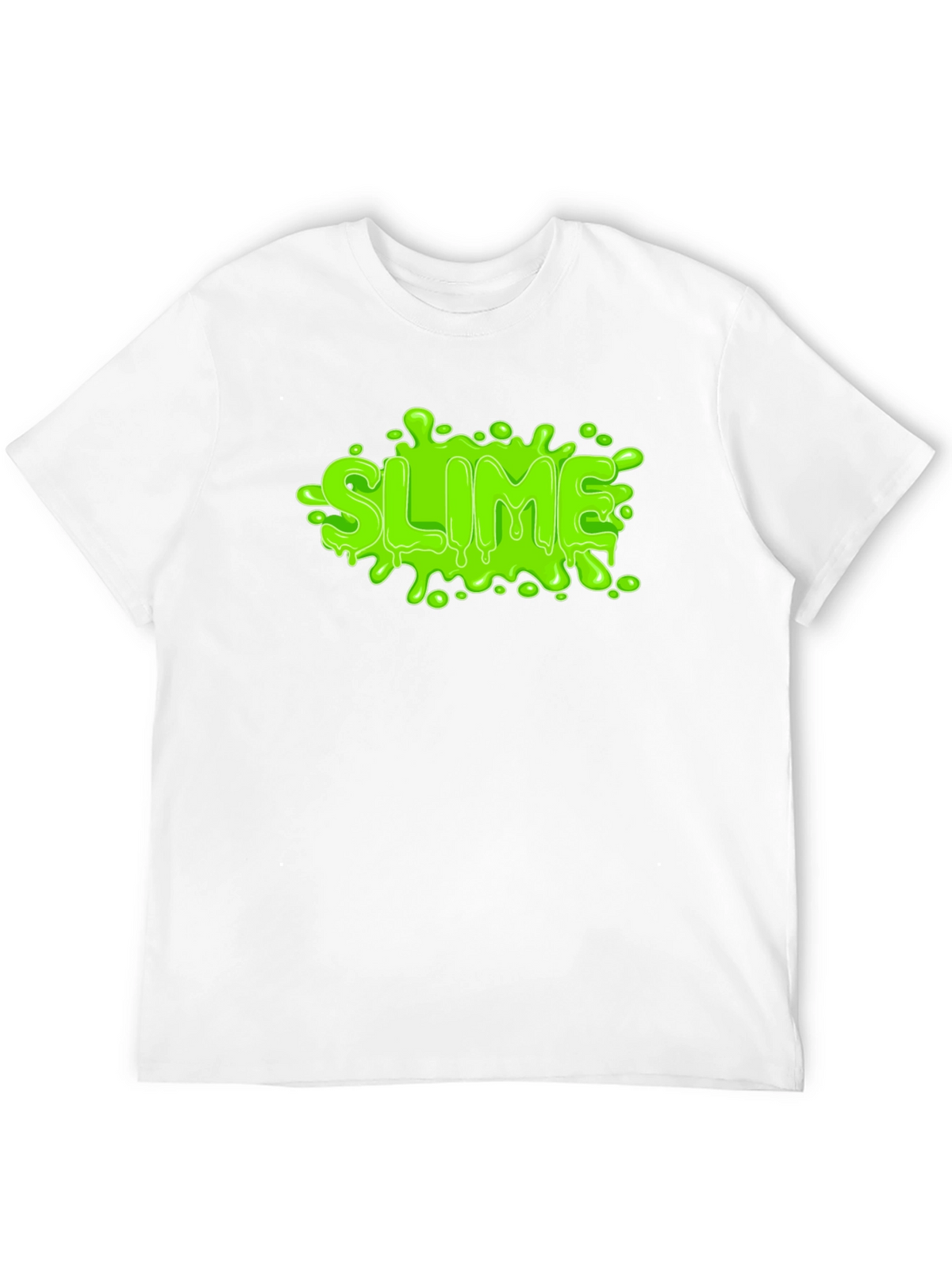 Green Slime Graphic Black T-Shirt