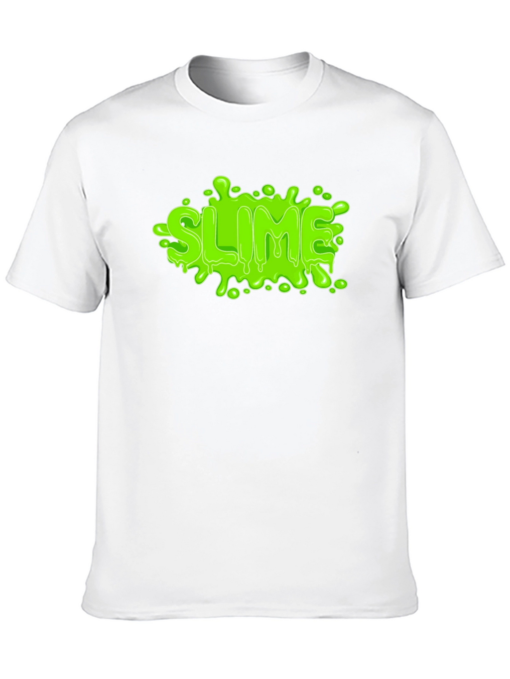 Green Slime Graphic Black T-Shirt