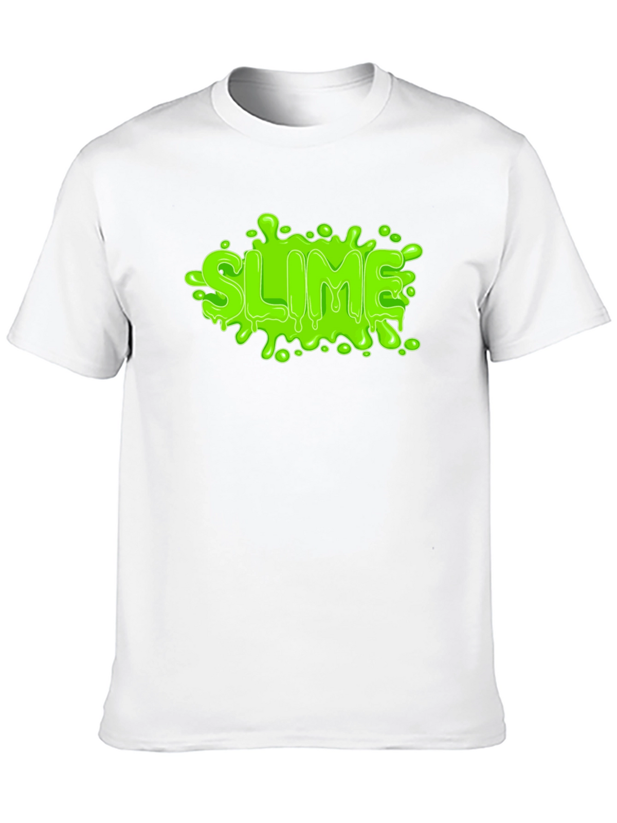 Green Slime Graphic Black T-Shirt