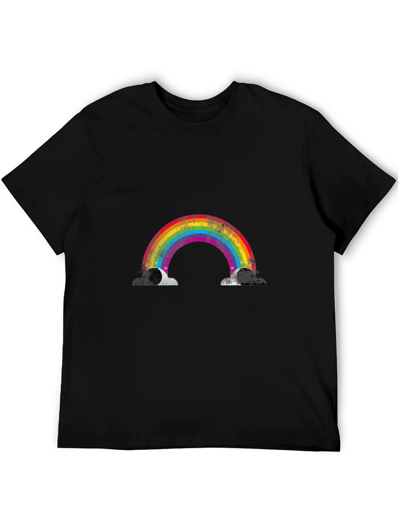 Rainbow Graphic Black T-Shirt