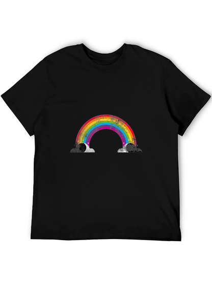 Rainbow Graphic Black T-Shirt