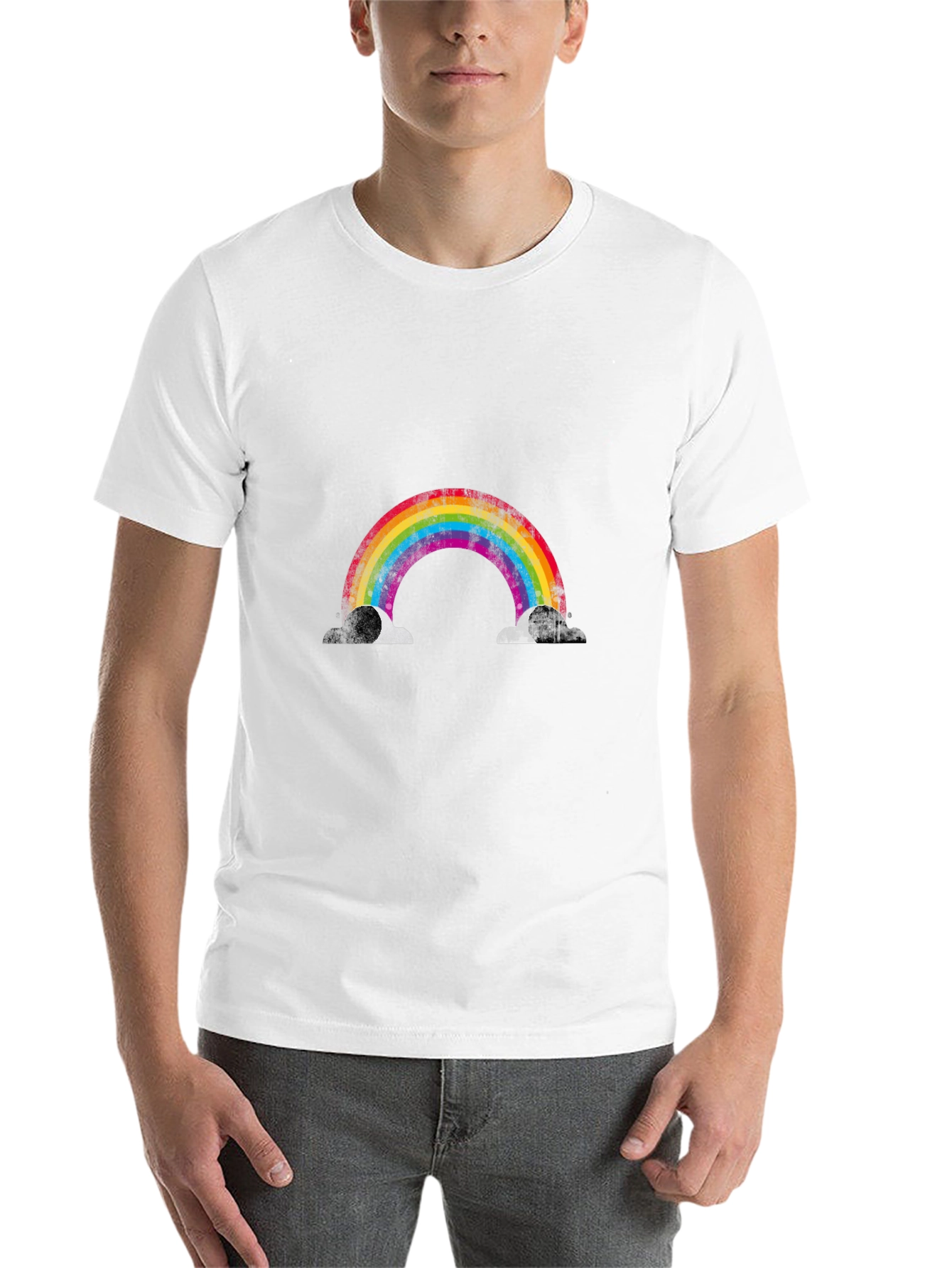 Rainbow Graphic Black T-Shirt