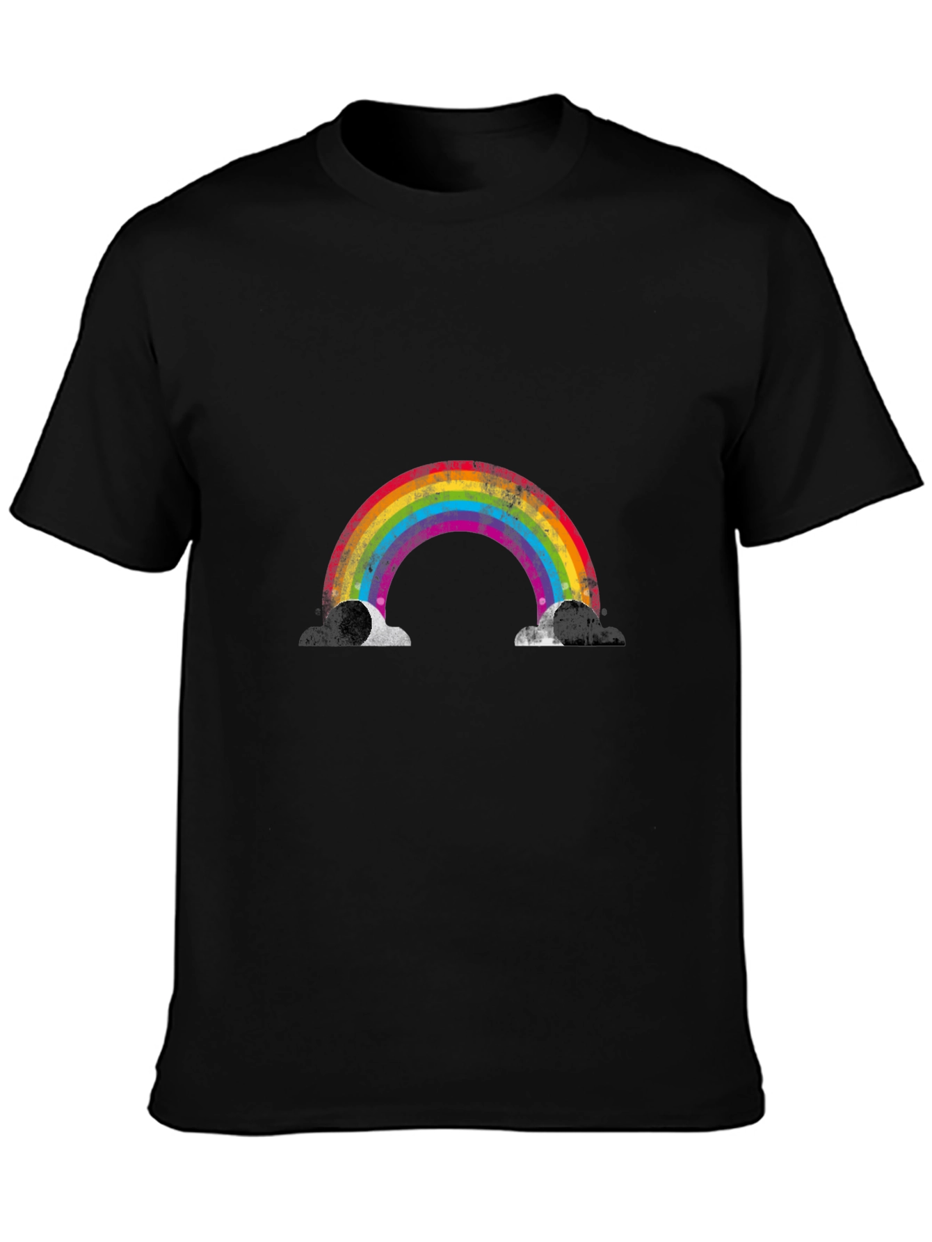 Rainbow Graphic Black T-Shirt