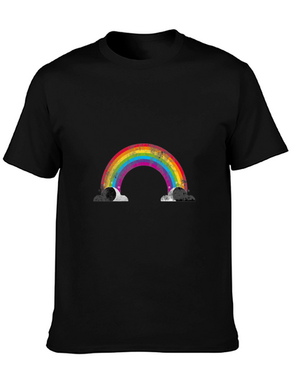 Rainbow Graphic Black T-Shirt