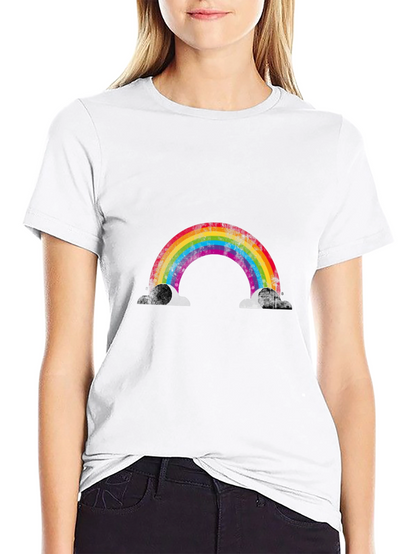 Rainbow Graphic Black T-Shirt