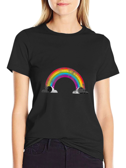 Rainbow Graphic Black T-Shirt