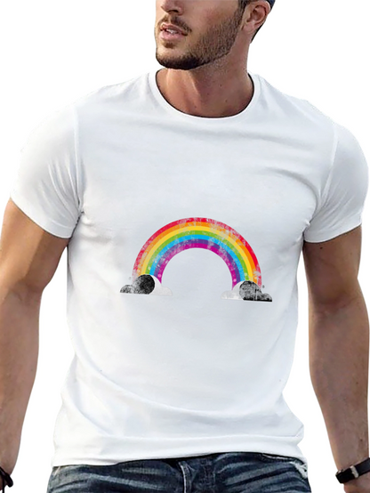 Rainbow Graphic Black T-Shirt