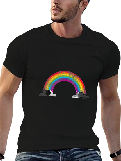 Rainbow Graphic Black T-Shirt