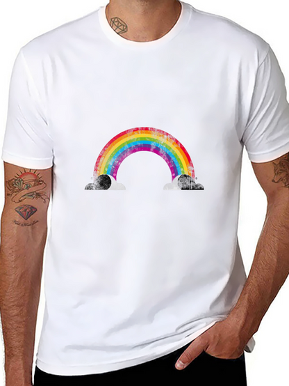 Rainbow Graphic Black T-Shirt