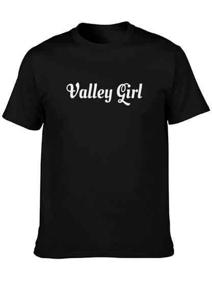 Valley Girl Tee - Classic Black Cotton T-Shirt