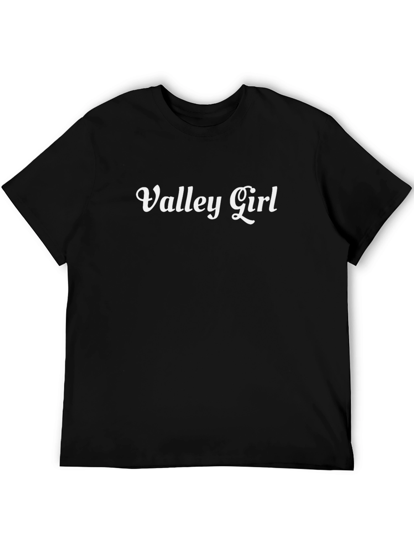 Valley Girl Tee - Classic Black Cotton T-Shirt