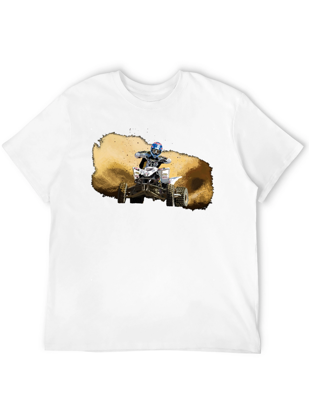 ATV Rider Graphic T-Shirt - Black Cotton Tee