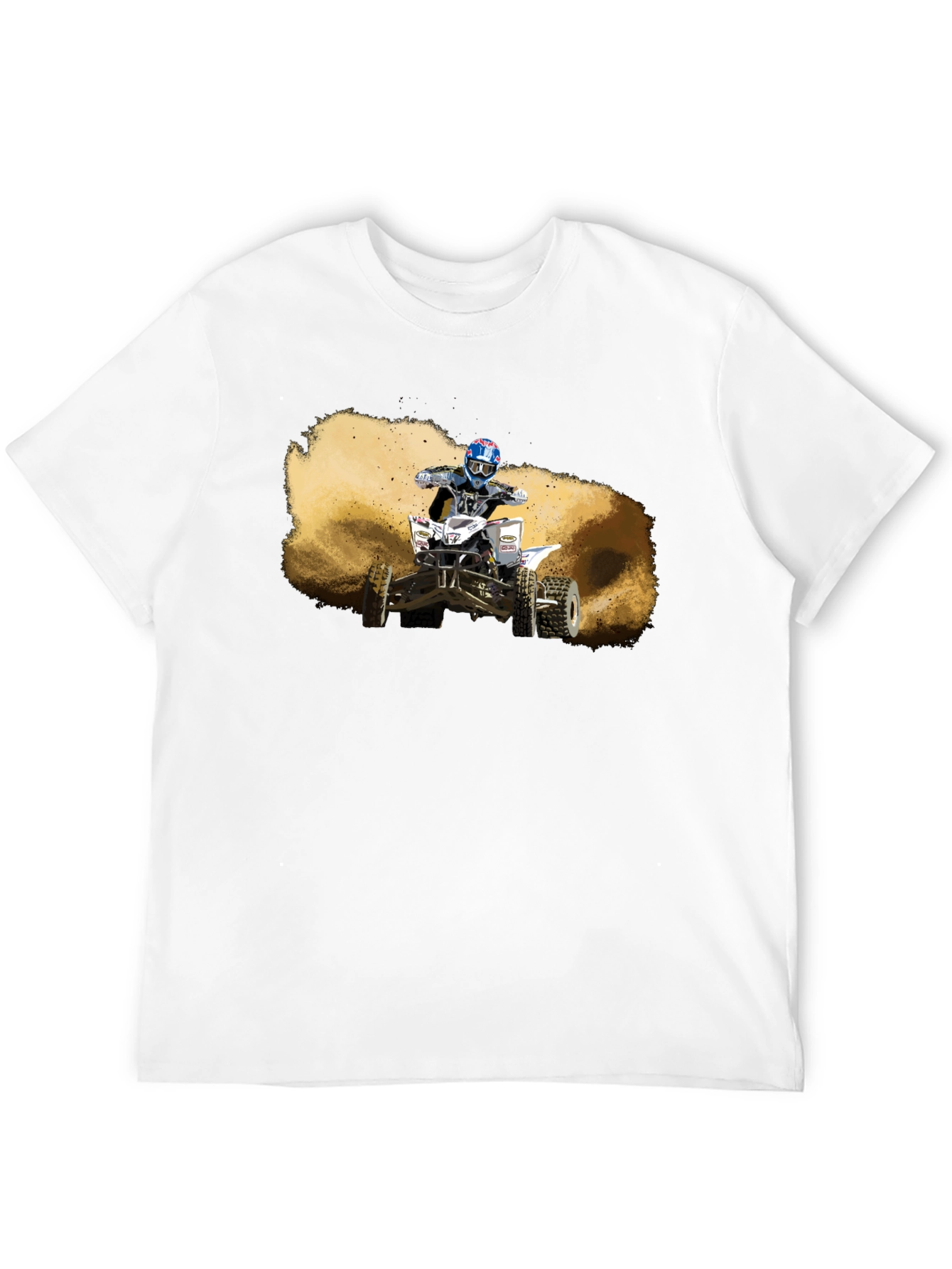 ATV Rider Graphic T-Shirt - Black Cotton Tee