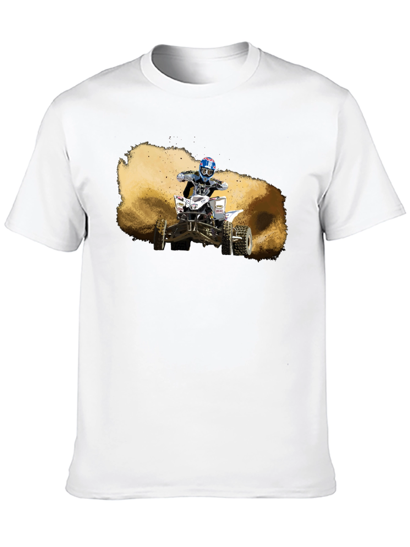 ATV Rider Graphic T-Shirt - Black Cotton Tee