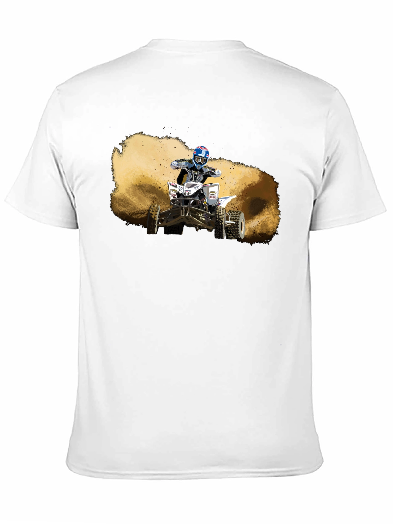 ATV Rider Graphic T-Shirt - Black Cotton Tee