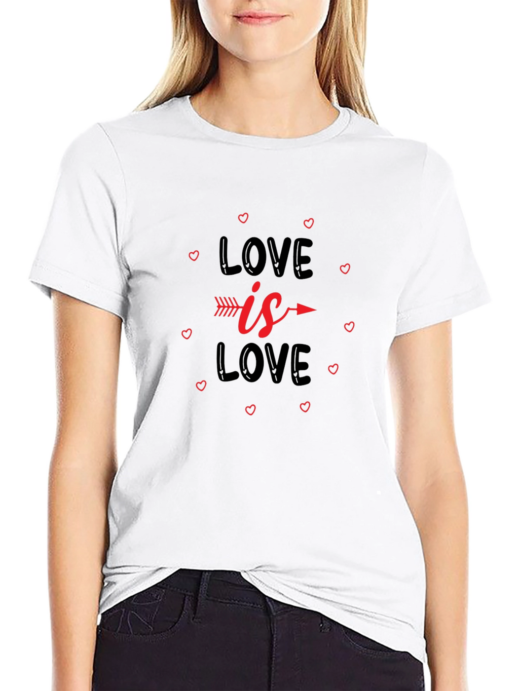Love is Love T-Shirt - Arrow Heart Design