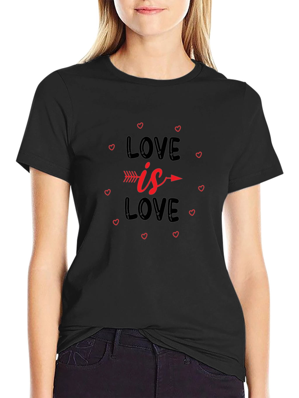 Love is Love T-Shirt - Arrow Heart Design