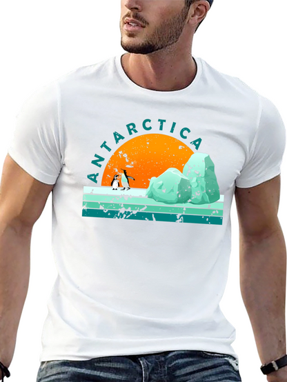 Antarctica Penguin Graphic T-Shirt