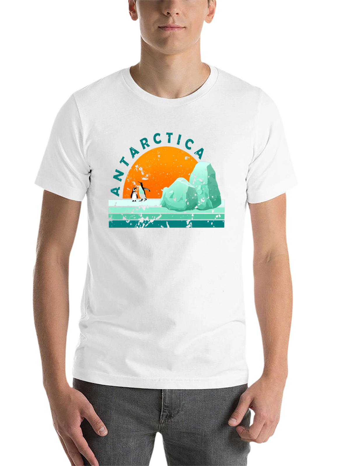 Antarctica Penguin Graphic T-Shirt