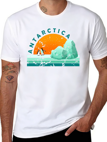 Antarctica Penguin Graphic T-Shirt