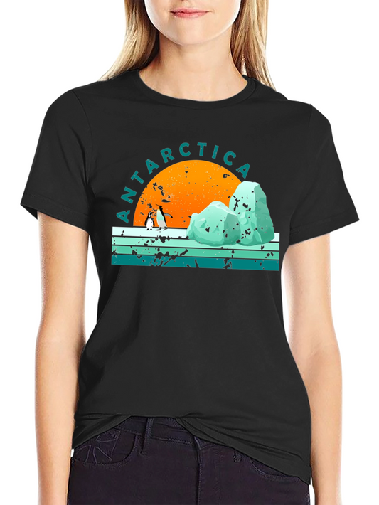 Antarctica Penguin Graphic T-Shirt