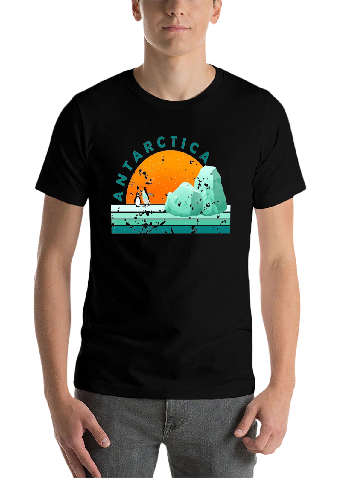 Antarctica Penguin Graphic T-Shirt