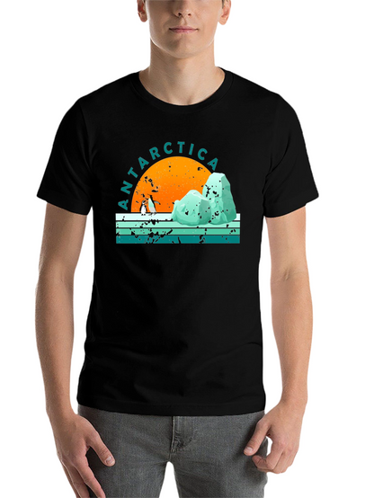 Antarctica Penguin Graphic T-Shirt
