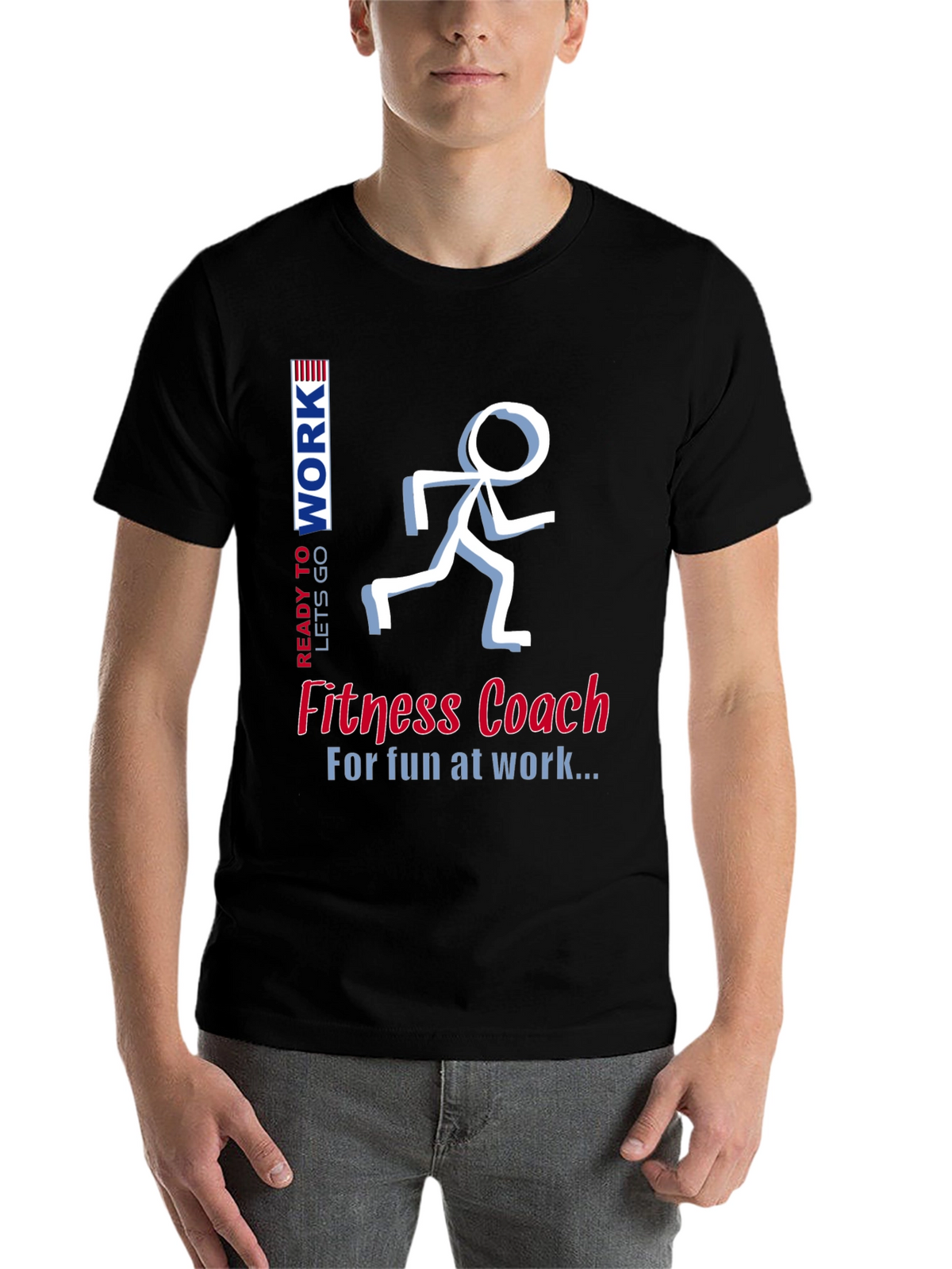 Fitness Coach T-Shirt - Fun at Work Design