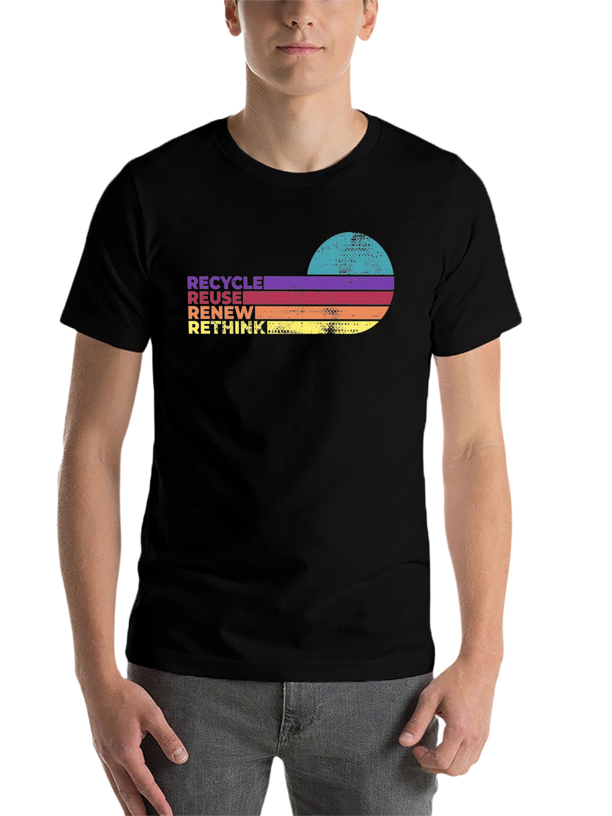Recycle Reuse Renew Rethink Retro T-Shirt