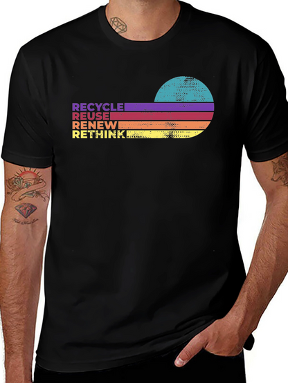 Recycle Reuse Renew Rethink Retro T-Shirt