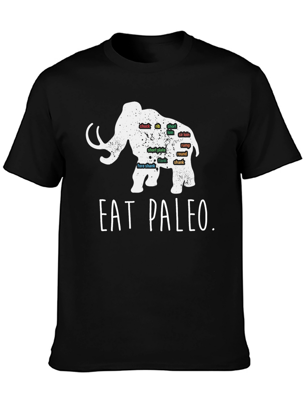 Eat Paleo Mammoth Meat Cuts T-Shirt