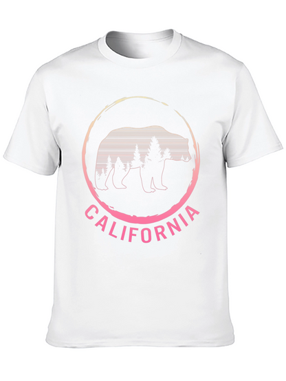 California Bear Graphic T-Shirt - Black