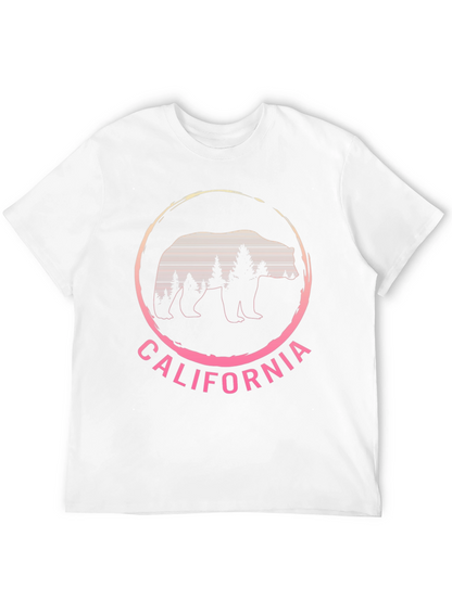 California Bear Graphic T-Shirt - Black