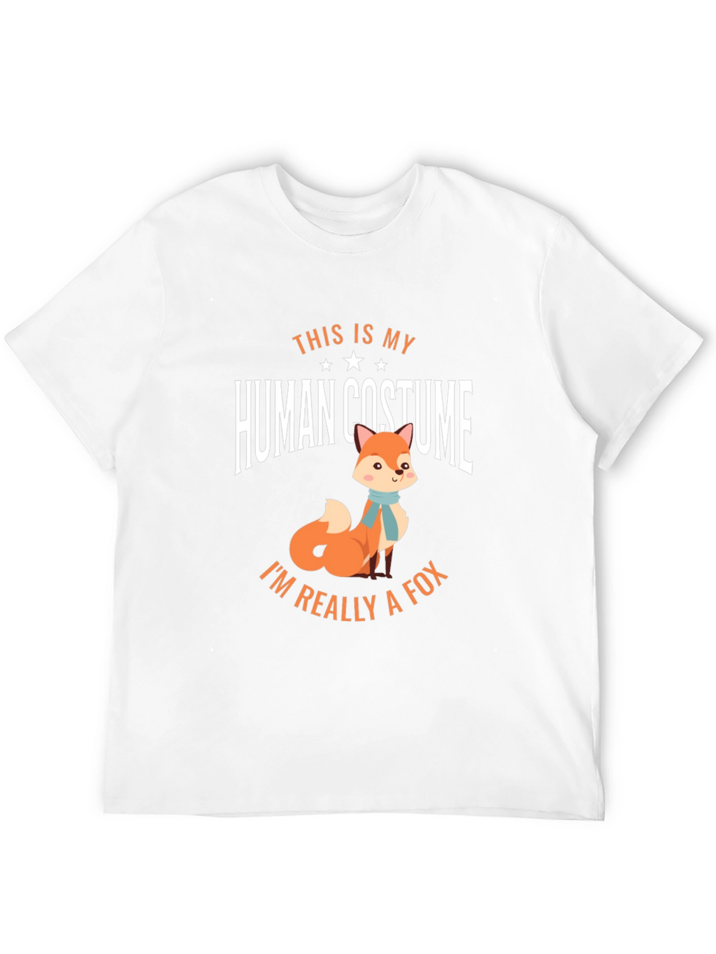 Funny Human Costume Fox T-Shirt
