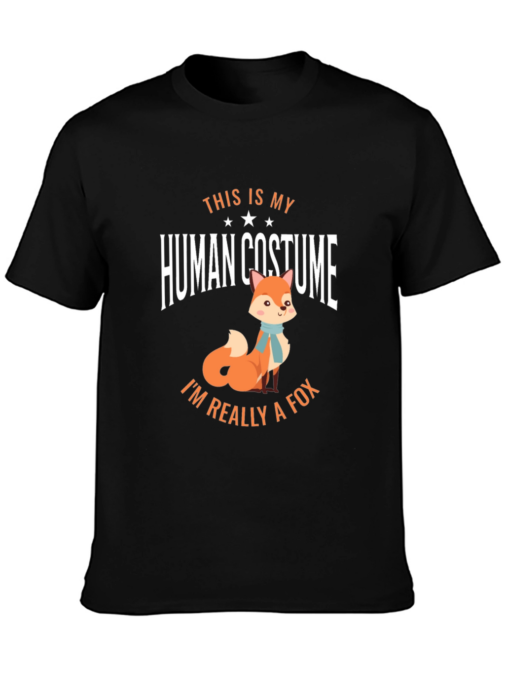Funny Human Costume Fox T-Shirt
