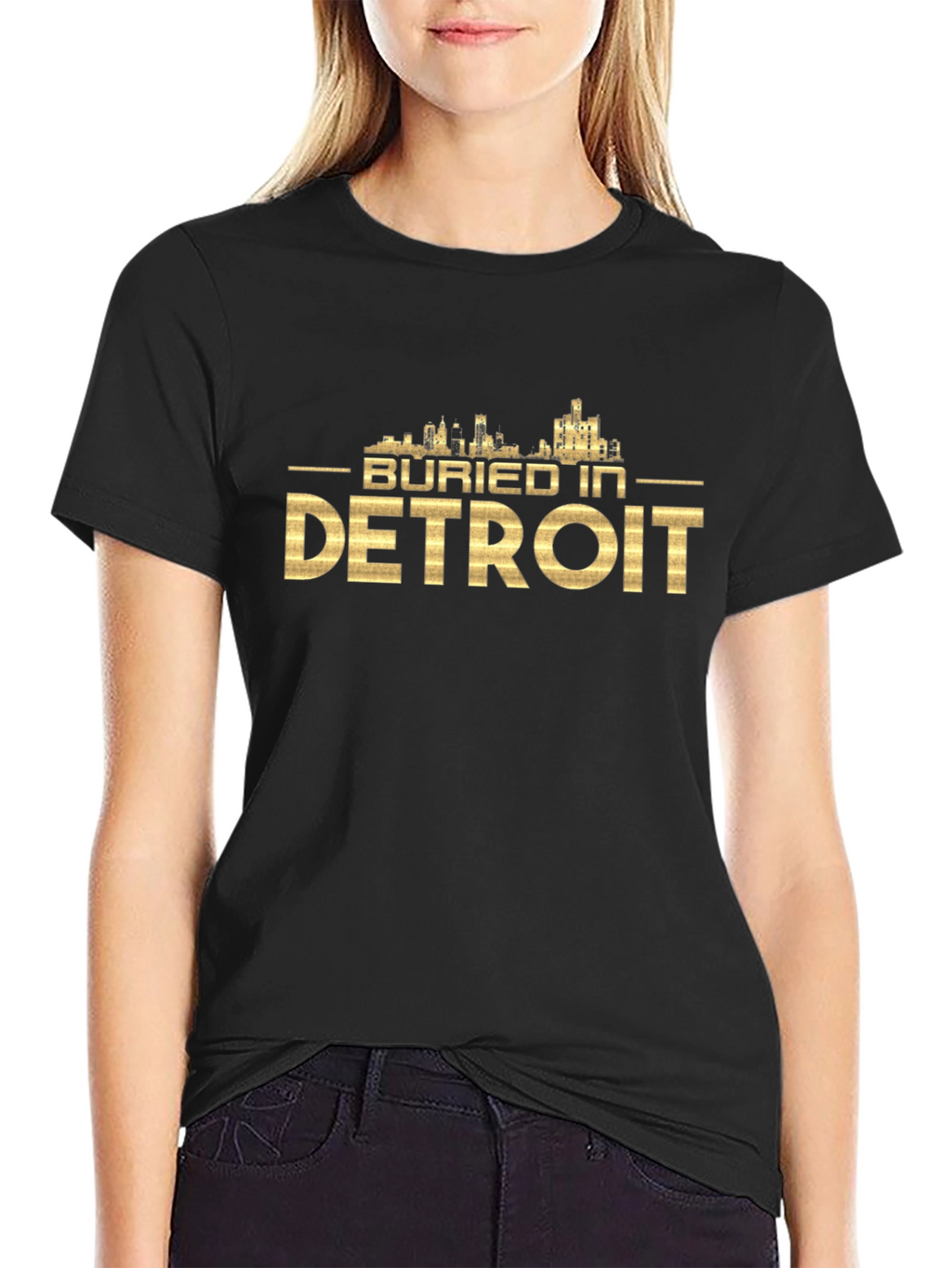 Buried in Detroit Graphic T-Shirt