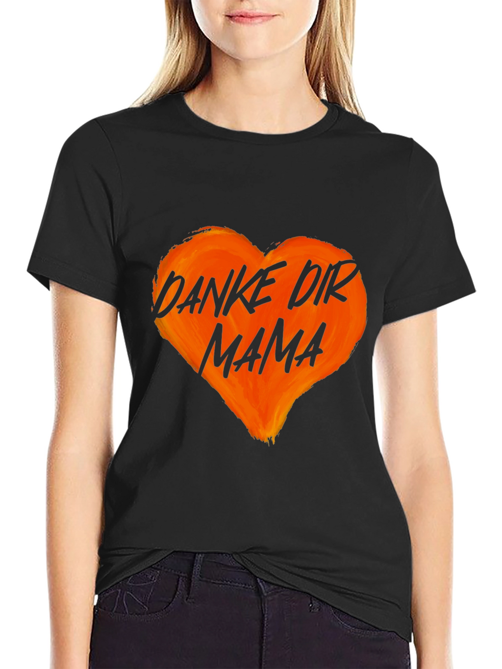 Danke Dir Mama Heart Graphic T-Shirt