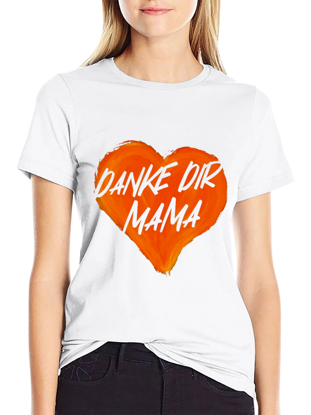 Danke Dir Mama Heart Graphic T-Shirt