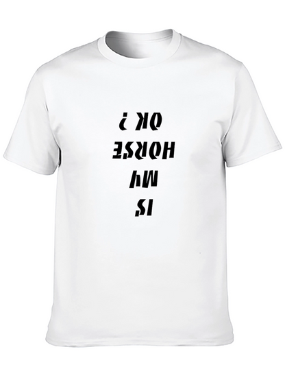 Is My Horse OK? Black Graphic Tee
